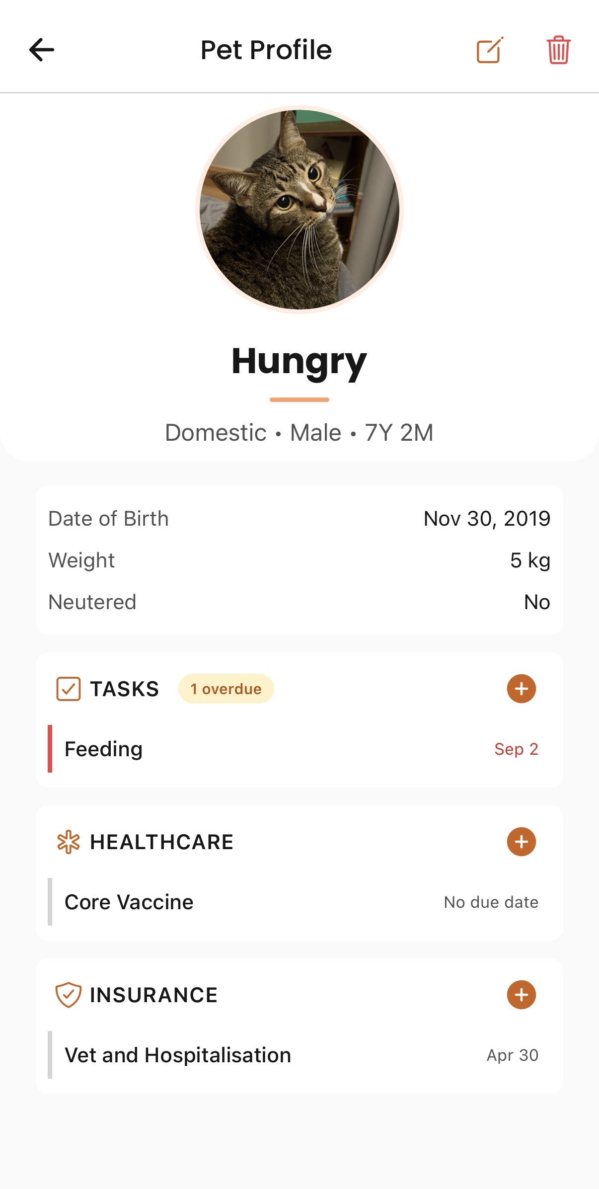 PawPaw Pets Healthcare - Track vaccinations and insurance